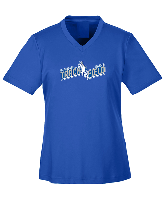 Hamilton Southeastern HS Track & Field Custom Logo - Womens Performance Shirt