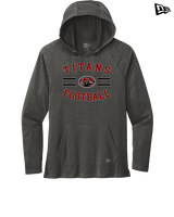 Gunn HS Football Curve - New Era Tri-Blend Hoodie