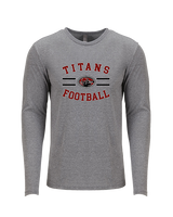 Gunn HS Football Curve - Tri-Blend Long Sleeve