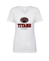 Gunn HS Football Shadow - Womens Vneck
