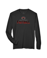 Gunn HS Football Splatter - Performance Longsleeve