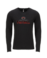 Gunn HS Football Splatter - Tri-Blend Long Sleeve