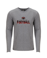 Gunn HS Football Splatter - Tri-Blend Long Sleeve