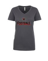 Gunn HS Football Splatter - Womens Vneck