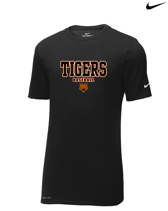 Herrin Jr HS Baseball Block - Mens Nike Cotton Poly Tee