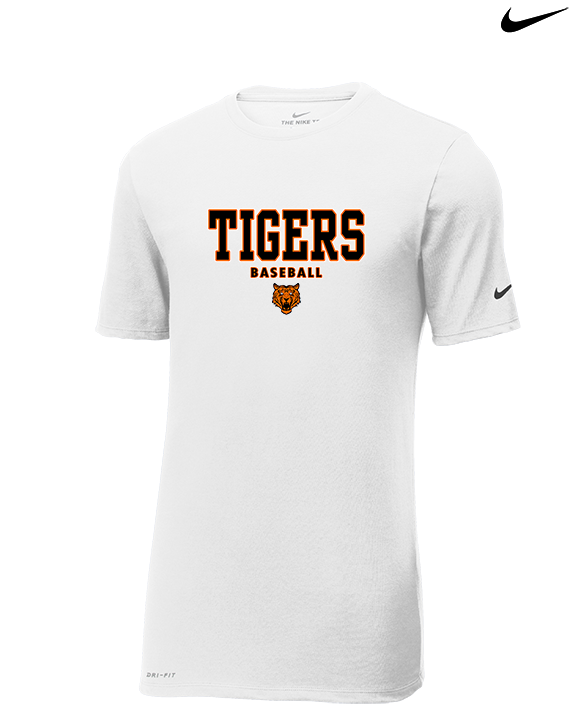 Herrin Jr HS Baseball Block - Mens Nike Cotton Poly Tee