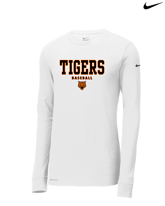Herrin Jr HS Baseball Block - Mens Nike Longsleeve