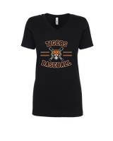 Herrin Jr HS Baseball Curve - Womens Vneck