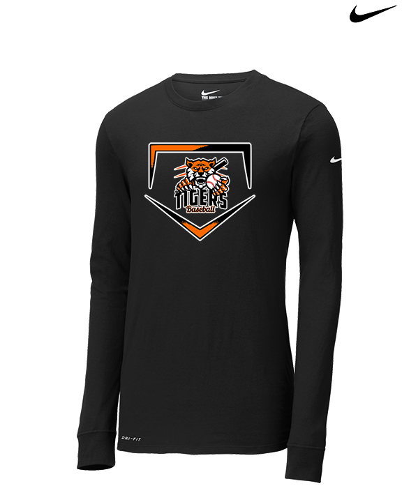 Herrin Jr HS Baseball Plate - Mens Nike Longsleeve