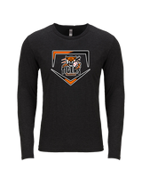 Herrin Jr HS Baseball Plate - Tri-Blend Long Sleeve