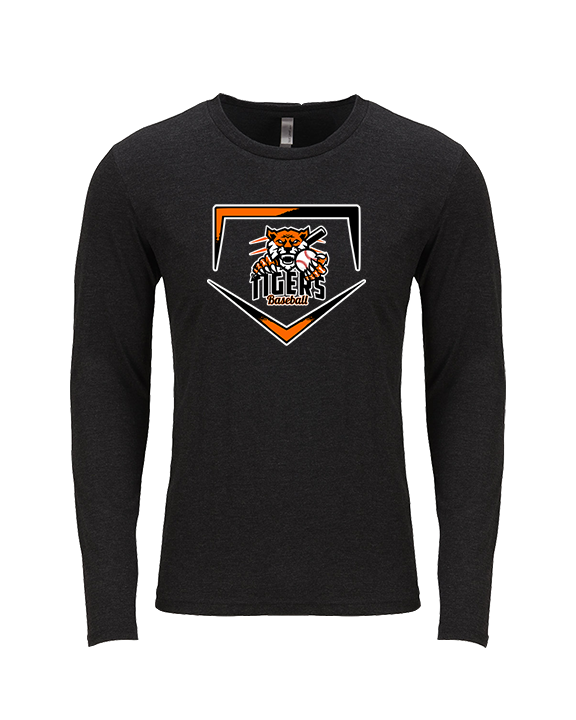 Herrin Jr HS Baseball Plate - Tri-Blend Long Sleeve