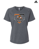 Herrin Jr HS Baseball Plate - Womens Adidas Performance Shirt
