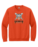 Herrin Jr HS Baseball Stacked - Crewneck Sweatshirt