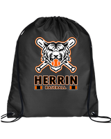 Herrin Jr HS Baseball Stacked - Drawstring Bag