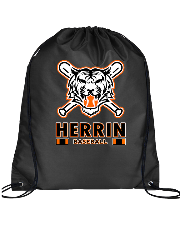Herrin Jr HS Baseball Stacked - Drawstring Bag