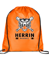 Herrin Jr HS Baseball Stacked - Drawstring Bag