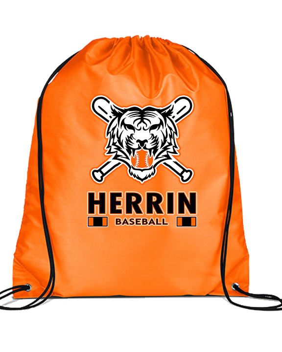Herrin Jr HS Baseball Stacked - Drawstring Bag