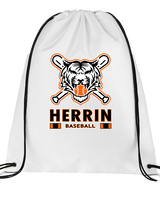 Herrin Jr HS Baseball Stacked - Drawstring Bag