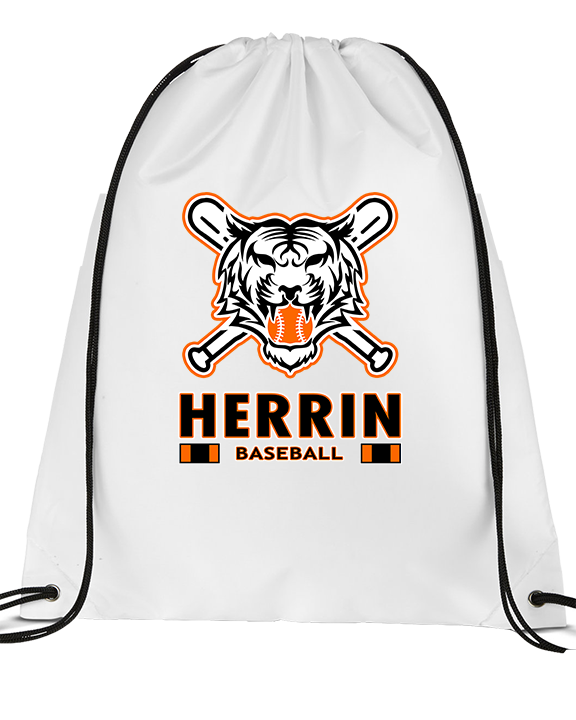 Herrin Jr HS Baseball Stacked - Drawstring Bag