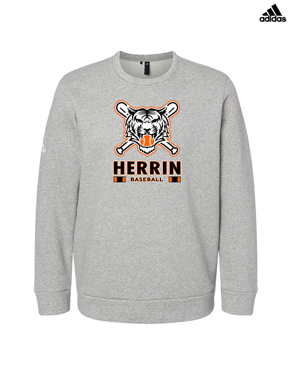 Herrin Jr HS Baseball Stacked - Mens Adidas Crewneck