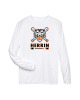 Herrin Jr HS Baseball Stacked - Performance Longsleeve