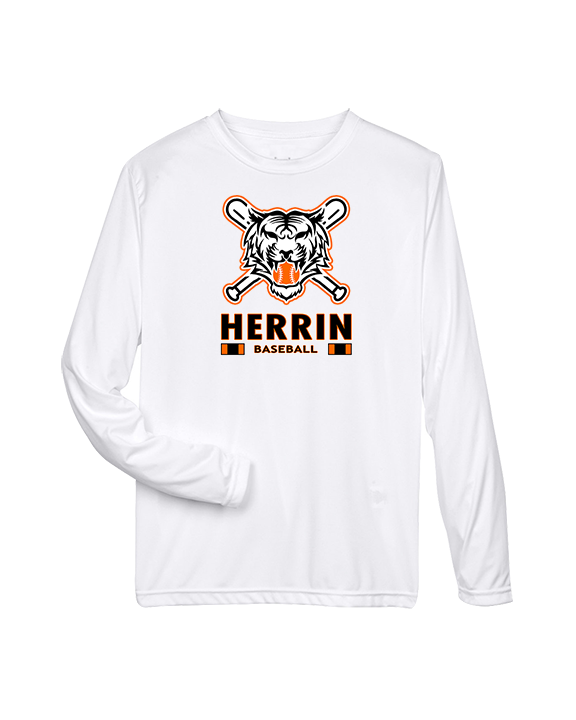 Herrin Jr HS Baseball Stacked - Performance Longsleeve