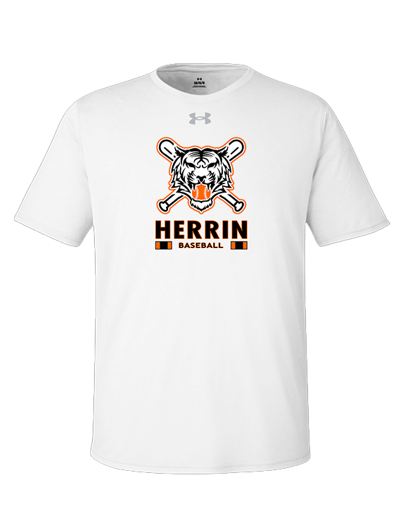 Herrin Jr HS Baseball Stacked - Under Armour Mens Team Tech T-Shirt