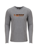 Herrin Jr HS Baseball Switch - Tri-Blend Long Sleeve