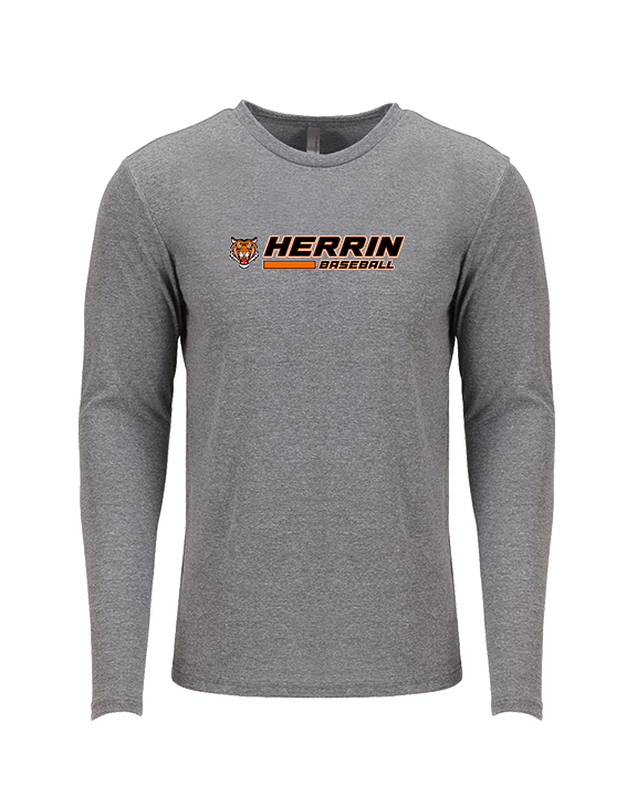 Herrin Jr HS Baseball Switch - Tri-Blend Long Sleeve