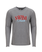 Hillsdale HS Swim C1 - Tri-Blend Long Sleeve