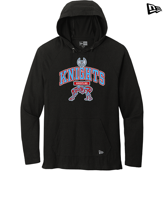 Hillsdale HS Wrestling Outline - New Era Tri-Blend Hoodie