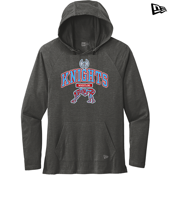 Hillsdale HS Wrestling Outline - New Era Tri-Blend Hoodie