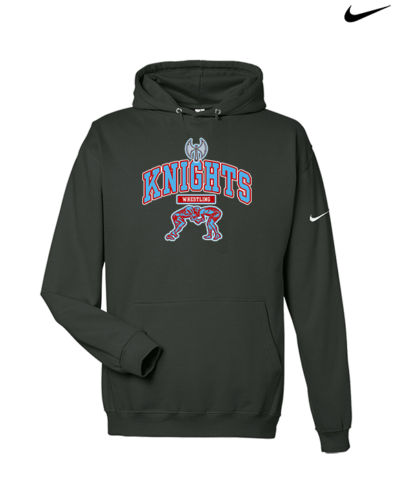 Hillsdale HS Wrestling Outline - Nike Club Fleece Hoodie