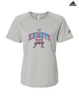 Hillsdale HS Wrestling Outline - Womens Adidas Performance Shirt