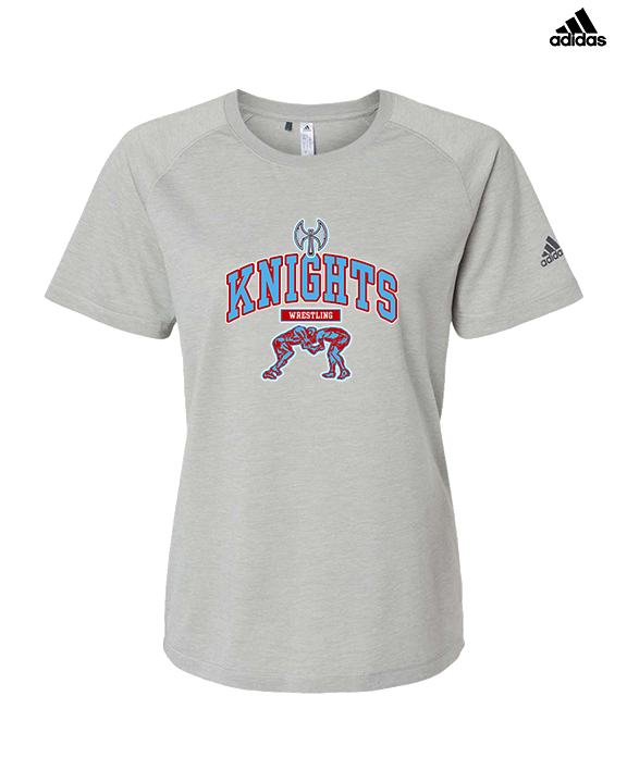 Hillsdale HS Wrestling Outline - Womens Adidas Performance Shirt