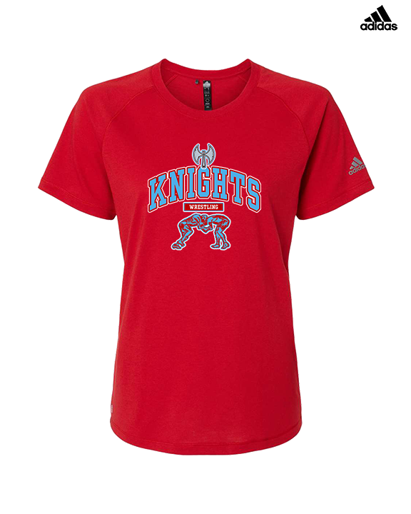 Hillsdale HS Wrestling Outline - Womens Adidas Performance Shirt