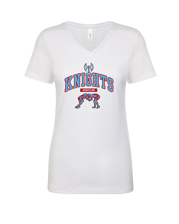 Hillsdale HS Wrestling Outline - Womens Vneck