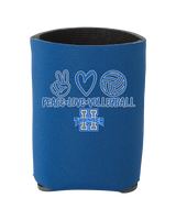Hinkley HS Girls Volleyball Peace Love Vball - Koozie