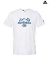 Hinkley HS Girls Volleyball Peace Love Vball - Mens Adidas Performance Shirt