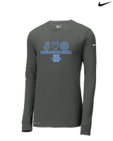 Hinkley HS Girls Volleyball Peace Love Vball - Mens Nike Longsleeve