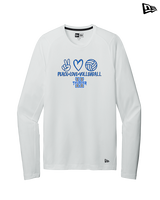 Hinkley HS Girls Volleyball Peace Love Vball - New Era Performance Long Sleeve