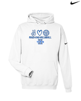 Hinkley HS Girls Volleyball Peace Love Vball - Nike Club Fleece Hoodie