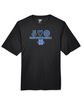 Hinkley HS Girls Volleyball Peace Love Vball - Performance Shirt