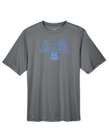 Hinkley HS Girls Volleyball Peace Love Vball - Performance Shirt
