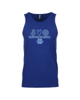 Hinkley HS Girls Volleyball Peace Love Vball - Tank Top
