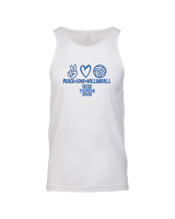 Hinkley HS Girls Volleyball Peace Love Vball - Tank Top