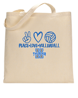 Hinkley HS Girls Volleyball Peace Love Vball - Tote
