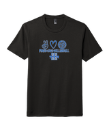 Hinkley HS Girls Volleyball Peace Love Vball - Tri-Blend Shirt