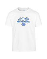 Hinkley HS Girls Volleyball Peace Love Vball - Youth Shirt