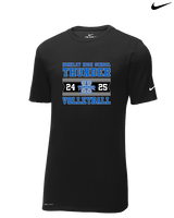 Hinkley HS Girls Volleyball Stamp - Mens Nike Cotton Poly Tee